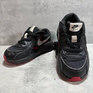 Nike Air‎ Max Excee Shoes Toddler Size 7C (TD) Black Red Sneakers CD6893-005